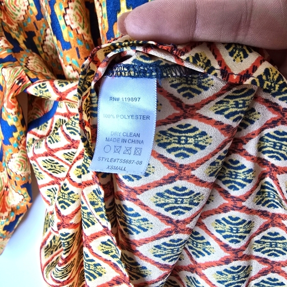 Bohemian Patterned Blouse - Picture 4 of 4